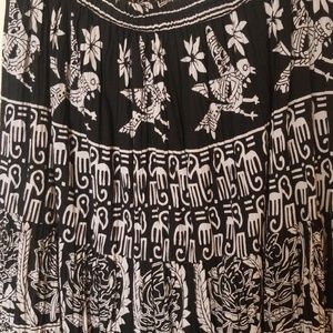 Aztec Print Boho Skirt